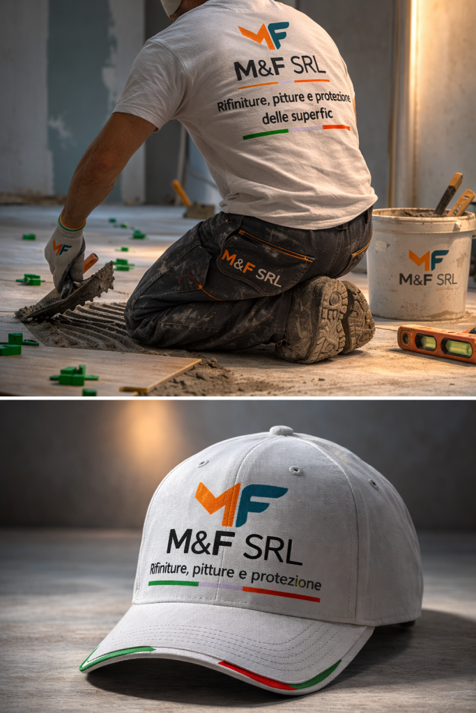construction workwear and branded cap showcase